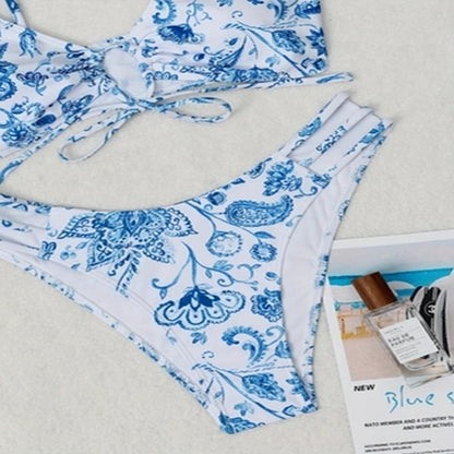 Tie Bikini Swimsuit Beach Two-Piece for Women