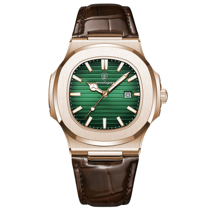 Men's waterproof luminous quartz watch