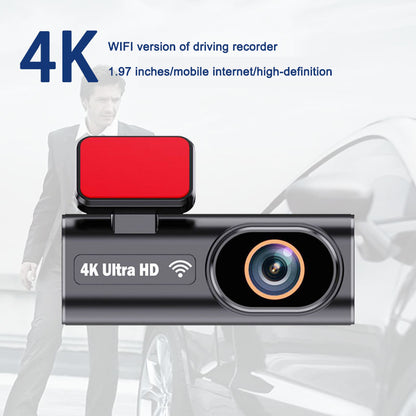 Mobile Internet WIFI version CAR DVR 1.97 inch driving recorder 4K high-definition dual recording parking