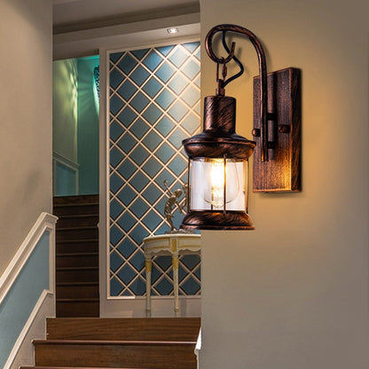 Wall Lamp Bedside Modern Indoor Wall Light with Switch American Vintage Style for Restaurant, Bedroom, Staircase, Villa Lighting